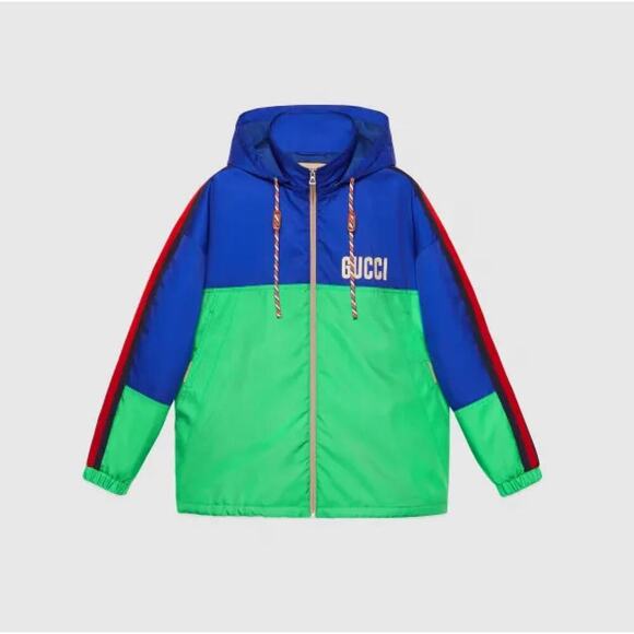 NWT Gucci Tiger Nylon Canvas Jacket With Patch Size 52 - Picture 1 of 16